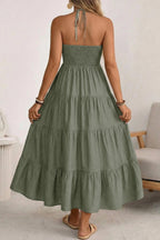Violet Breeze Dress – Detail View | Women's Maxi Dress