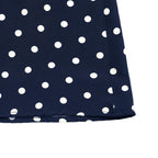Midnight Polka Dress – Detail View | Women's Maxi Dress