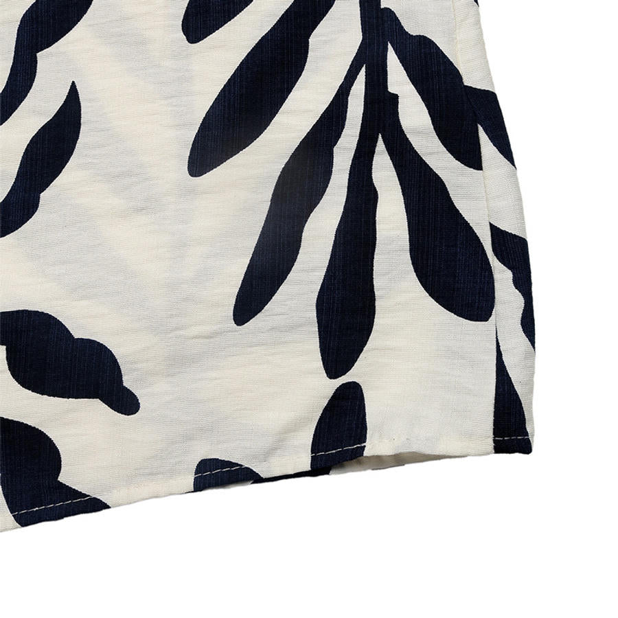 Palm Line Dress – Detail View | Women's Maxi Dress