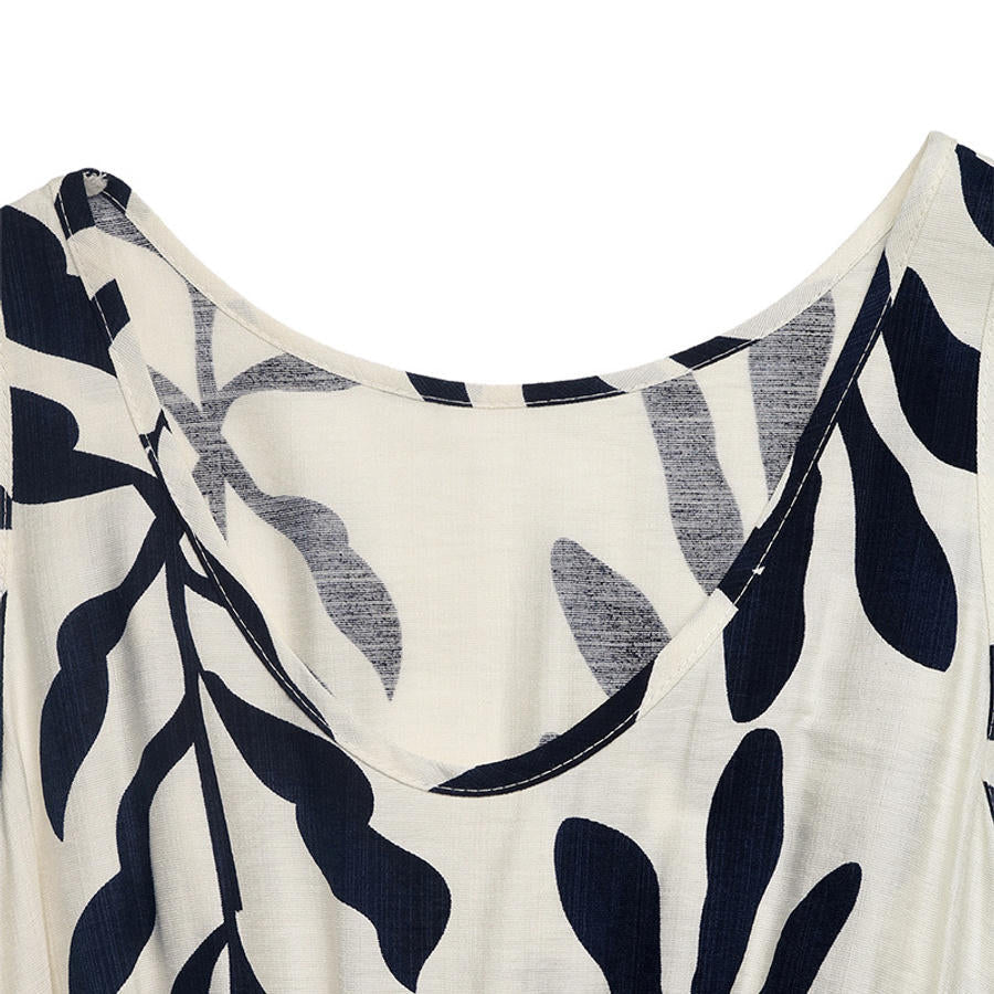 Palm Line Dress – Detail View | Women's Maxi Dress