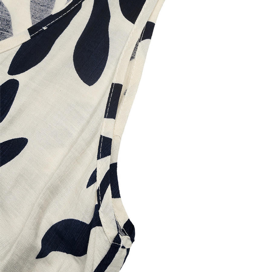 Palm Line Dress – Detail View | Women's Maxi Dress