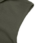 Olive Tier Dress – Detail View | Women's Maxi Dress