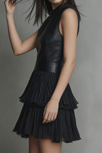Noir Layer Mini – Detail View | Women's Maxi Dress