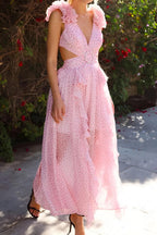 Petal Cut Dress – Back View | Women's Maxi Dress
