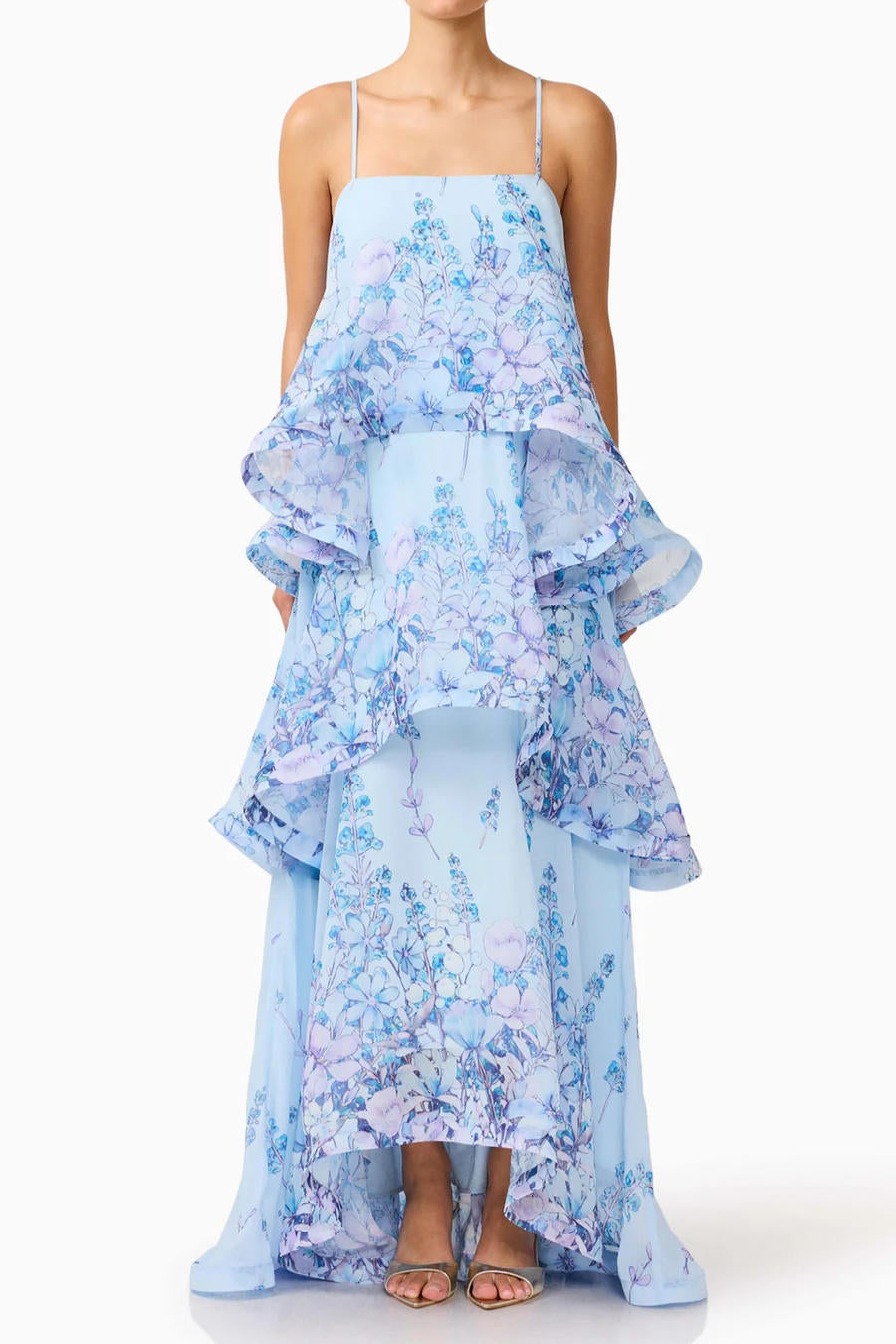 Bluebell Drift Maxi – Detail View | Women's Maxi Dress