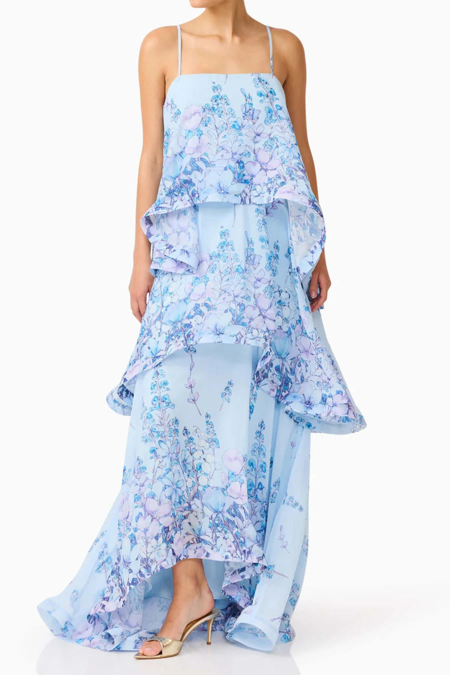 Bluebell Drift Maxi – Detail View | Women's Maxi Dress