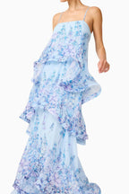 Bluebell Drift Maxi – Detail View | Women's Maxi Dress