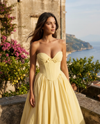 Blush Reverie Dress – Detail View | Women's Maxi Dress