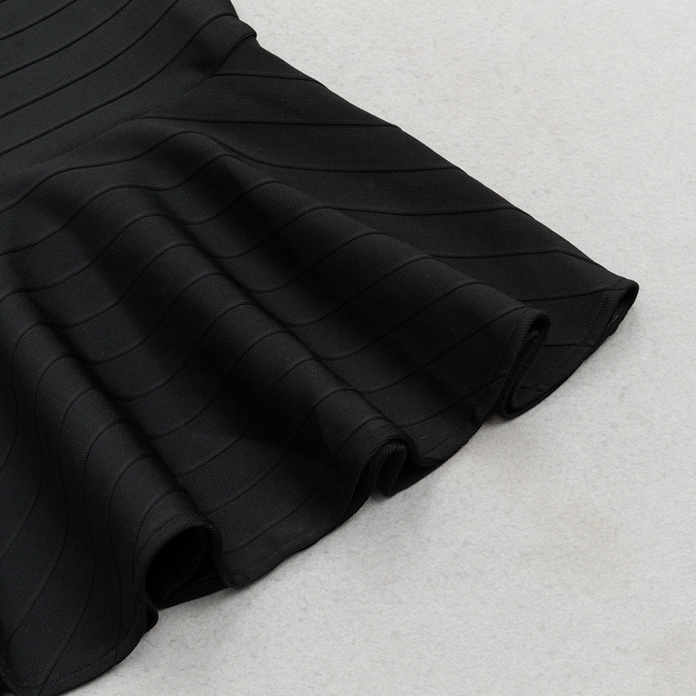 Stunning Noir Mirage Evening Dress – Studio View