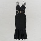 Stunning Noir Mirage Evening Dress – Flow Shot