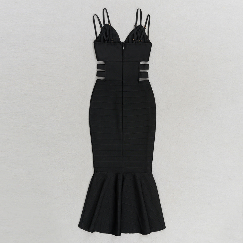 Stunning Noir Mirage Evening Dress – Silhouette