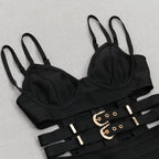 Stunning Noir Mirage Evening Dress – Texture Detail