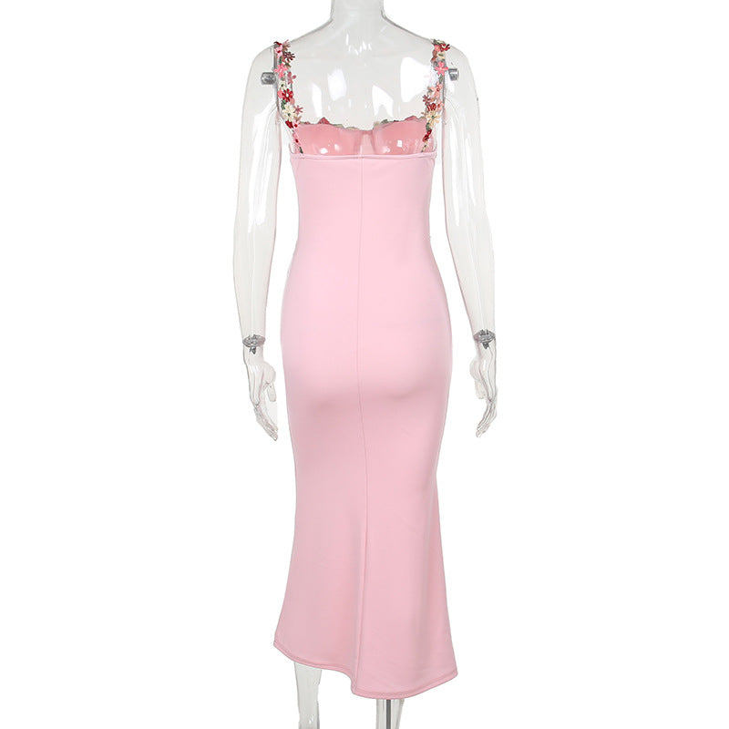 Elegant Rosa Corset - Maxi Evening Dress – Studio View