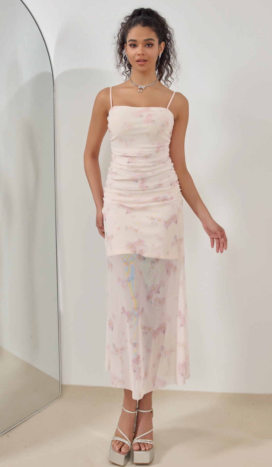 Graceful Rosé Whispers Evening Dress – Flow Shot