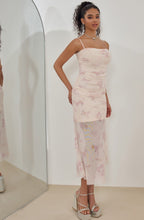 Graceful Rosé Whispers Evening Dress – Texture Detail