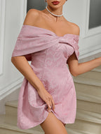 Enchanting Petal Poise Cocktail Dress – Side View