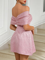 Enchanting Petal Poise Cocktail Dress – Back View