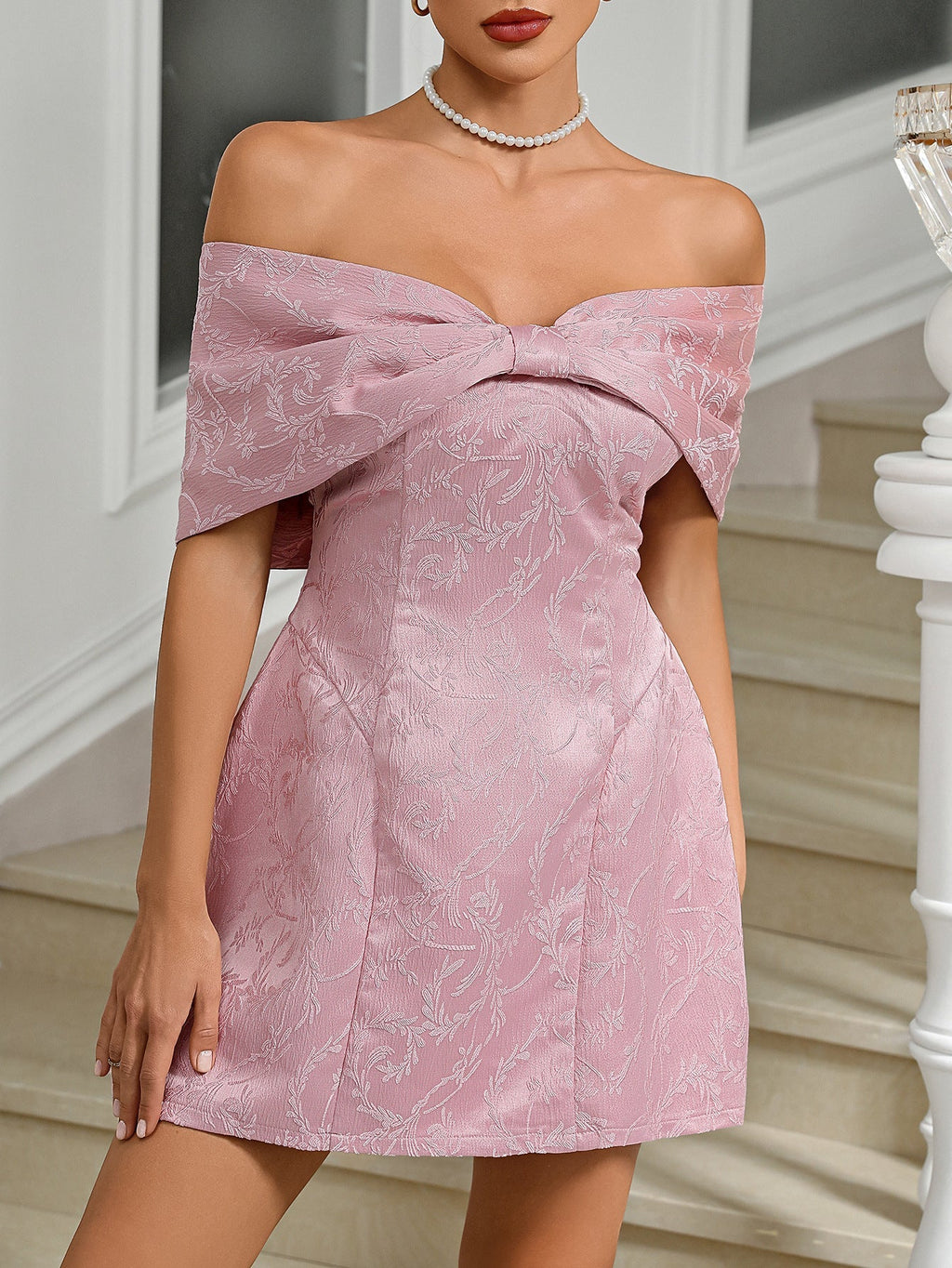 Enchanting Petal Poise Cocktail Dress – Silhouette