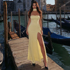 Graceful Soleil Soirée Evening Dress – Side View