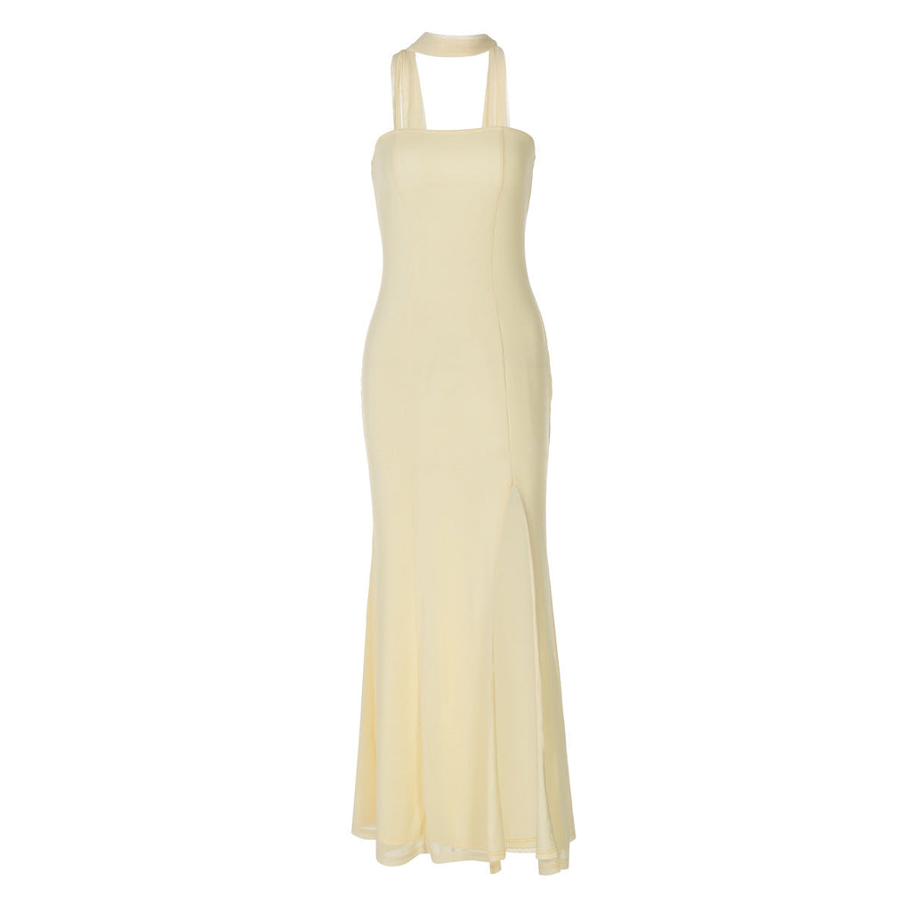 Graceful Soleil Soirée Evening Dress – Close Up