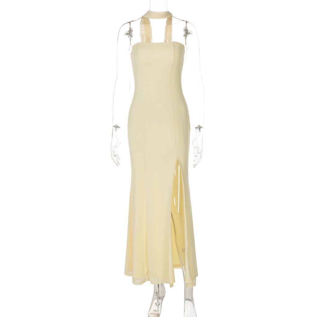 Graceful Soleil Soirée Evening Dress – Back View