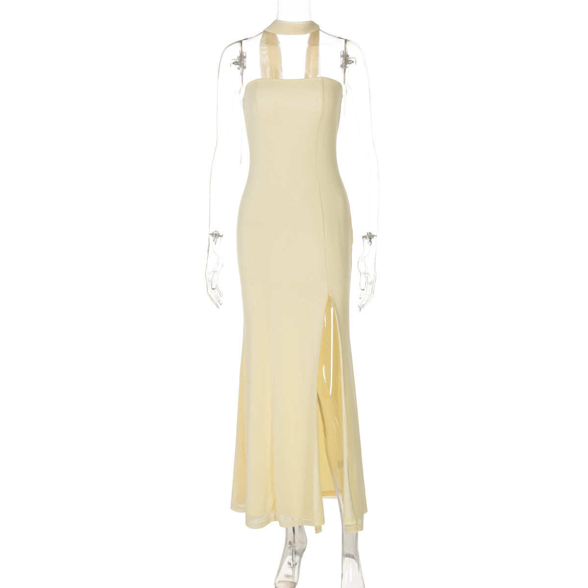 Graceful Soleil Soirée Evening Dress – Back View