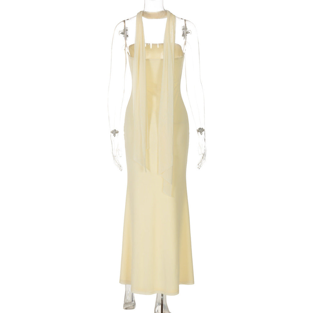 Graceful Soleil Soirée Evening Dress – Silhouette