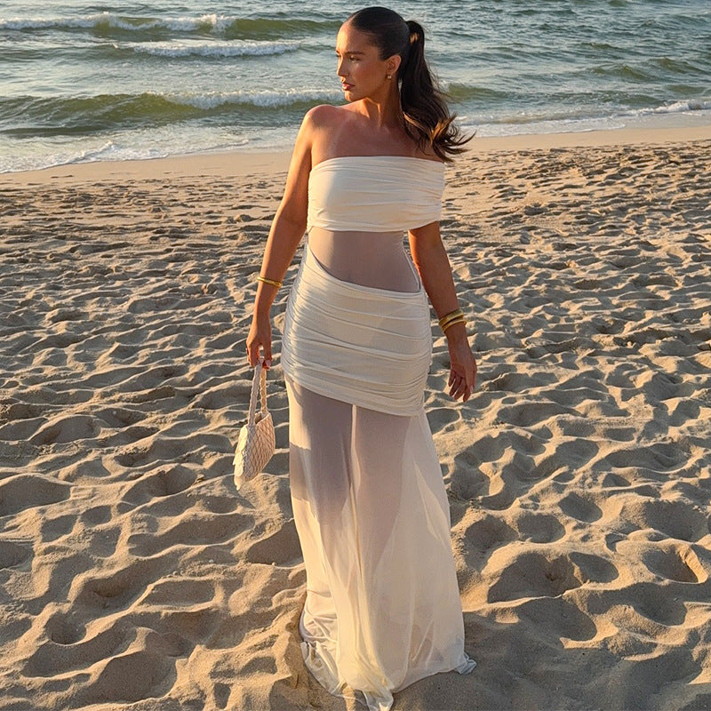 Enchanting Aphrodite Glow Evening Dress – Side View