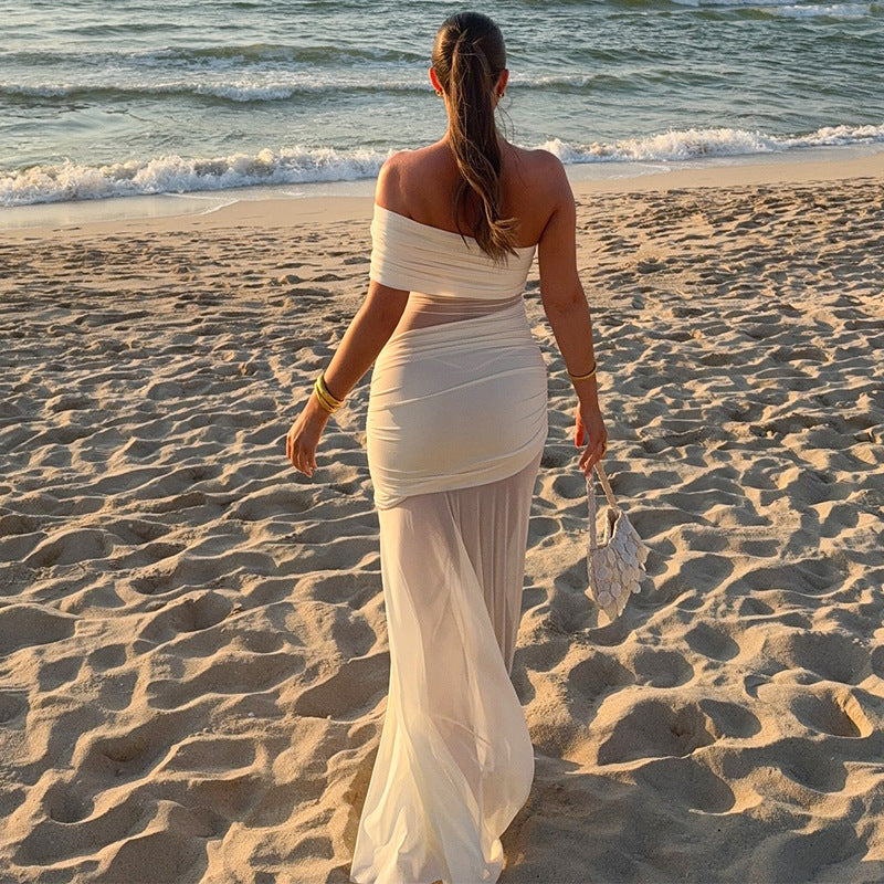 Enchanting Aphrodite Glow Evening Dress – Detail View
