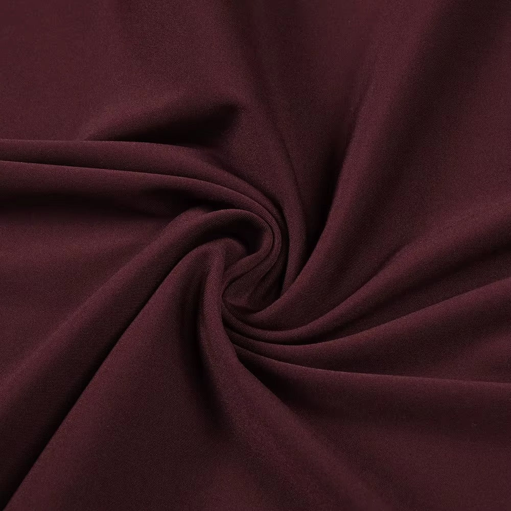 Luxe Merlot Sculpt Evening Dress – Silhouette
