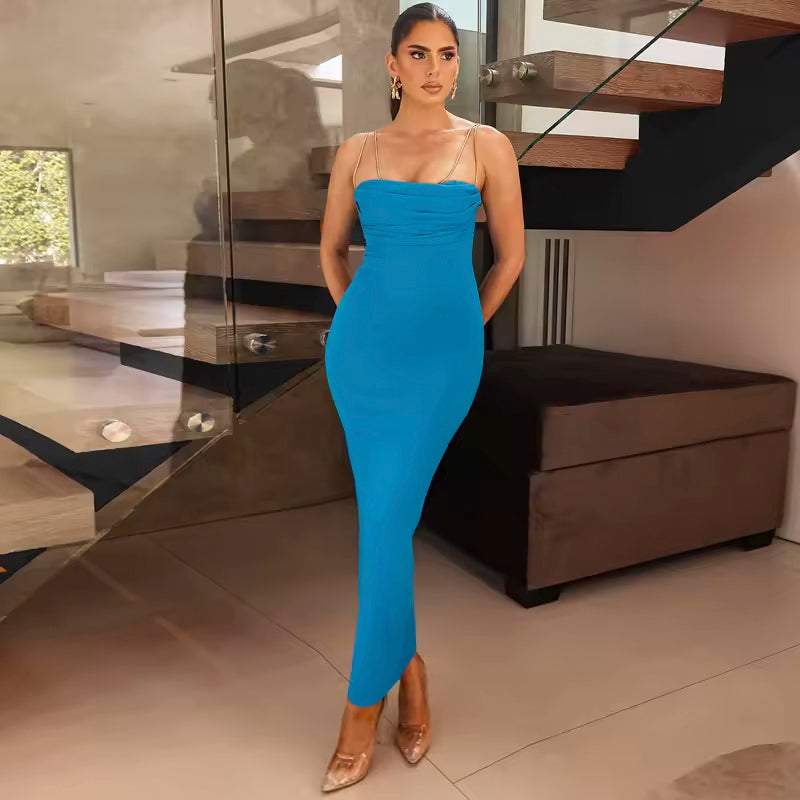 Sophisticated Sable Enchantment Evening Dress – Silhouette