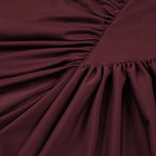 Luxe Merlot Sculpt Evening Dress – Flow Shot