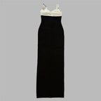 Refined Noir Curve Evening Dress – Back View