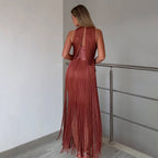 Graceful Rio Beat Evening Dress – Worn View