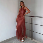 Graceful Rio Beat Evening Dress – Draped Look