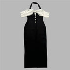 Exquisite Noir Étoile Evening Dress – Back View