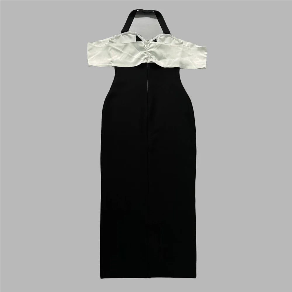 Exquisite Noir Étoile Evening Dress – Silhouette