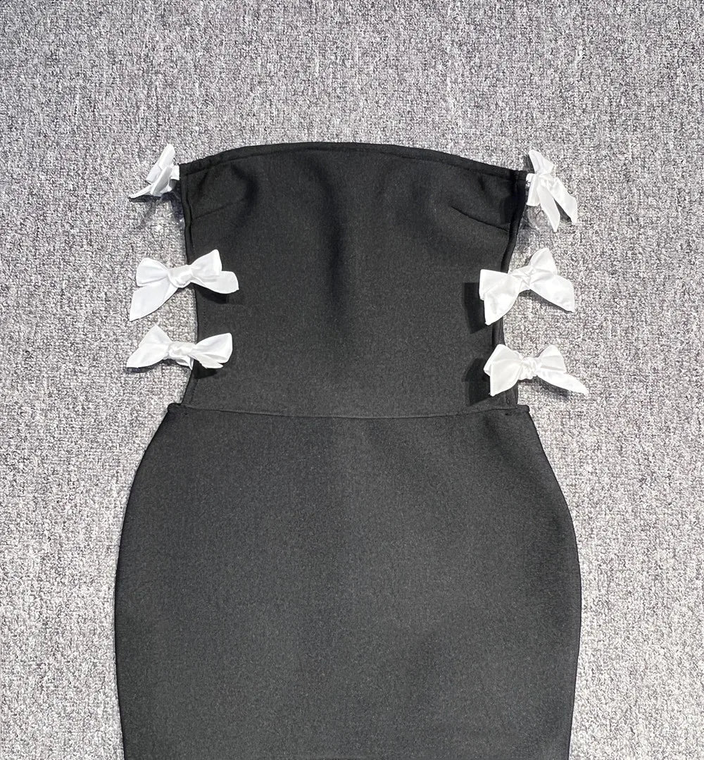 Chic Villa Noir Evening Dress – Side View