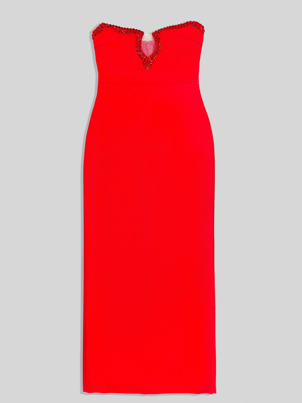 Captivating Scarlet Confession Evening Dress – Close Up