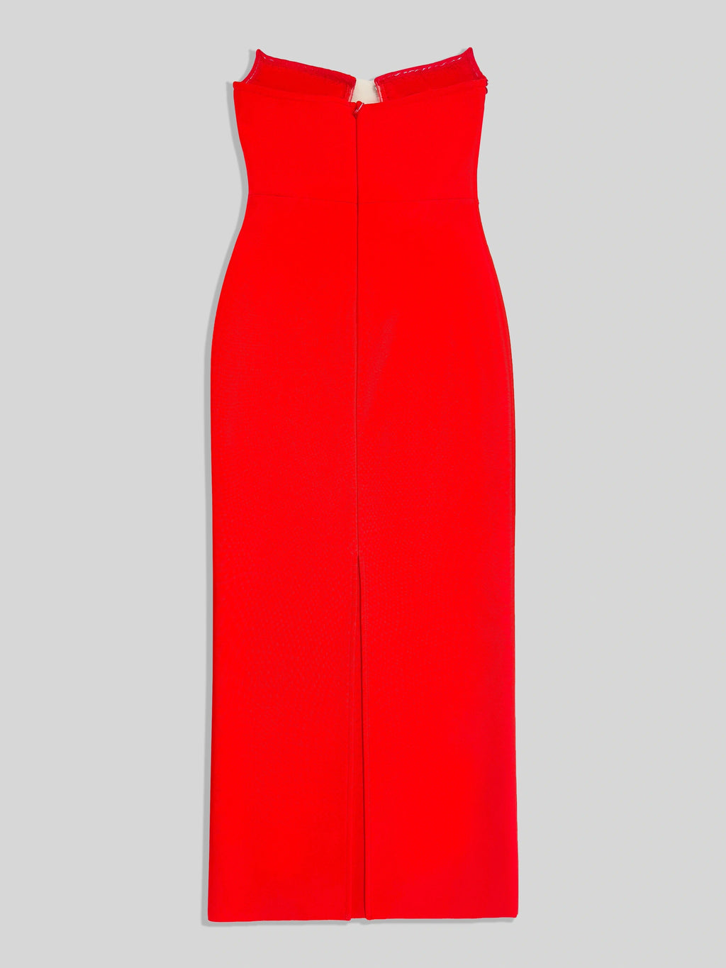 Captivating Scarlet Confession Evening Dress – Back View