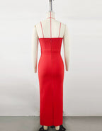Captivating Scarlet Confession Evening Dress – Full Length