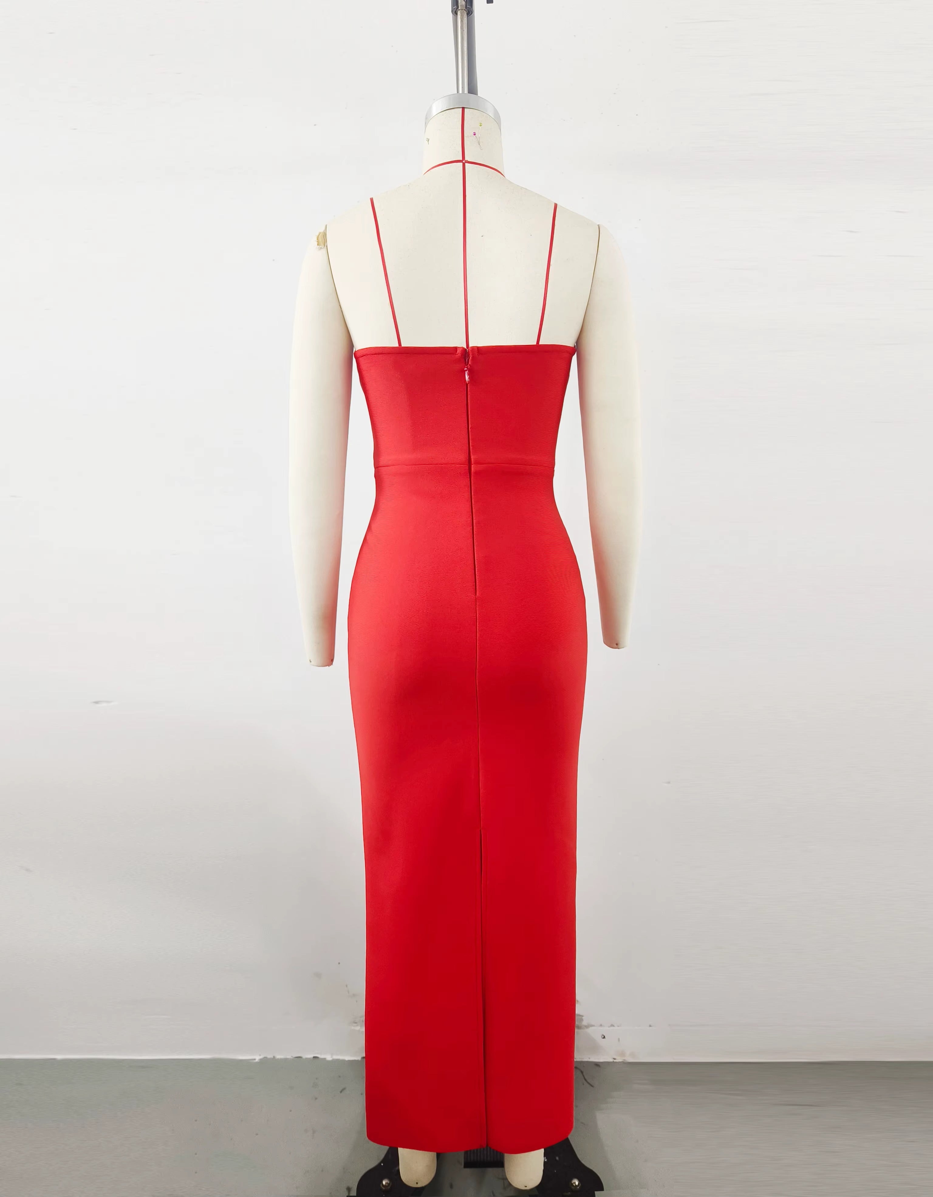Captivating Scarlet Confession Evening Dress – Full Length