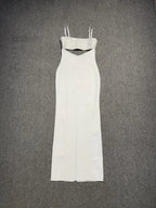 Stunning Ivory Whisper Evening Dress – Side View