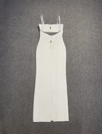 Stunning Ivory Whisper Evening Dress – Detail View