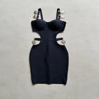 Enchanting Midnight Temptation Cocktail Dress – Detail View