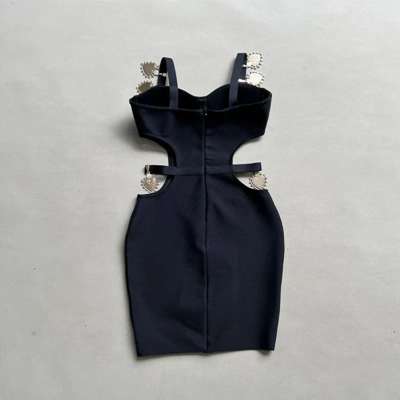 Enchanting Midnight Temptation Cocktail Dress – Full Length