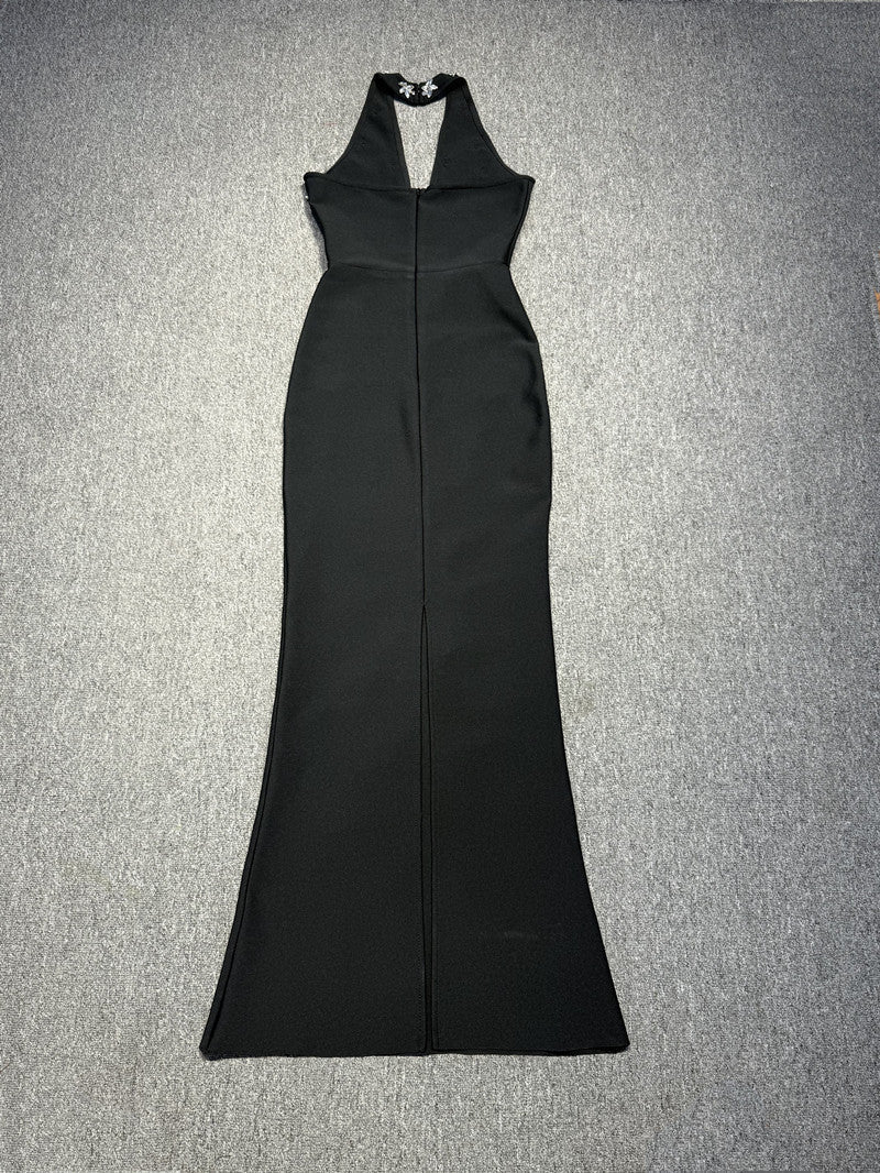 Luxe Ivory Whispers Evening Dress – Full Length