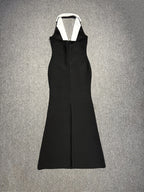 Chic Royal Hourglass Evening Dress – Texture Detail