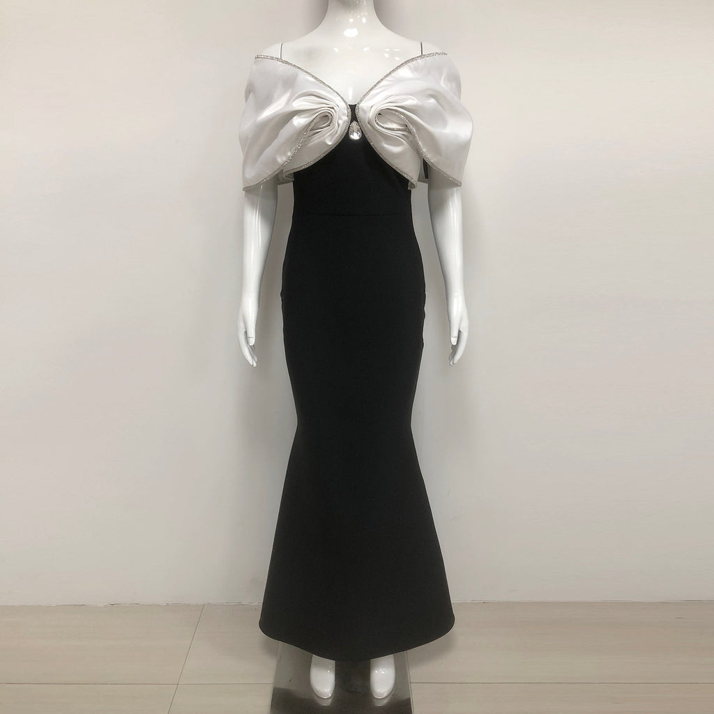 Sophisticated City Allure Evening Dress – Back View