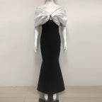 Sophisticated City Allure Evening Dress – Back View